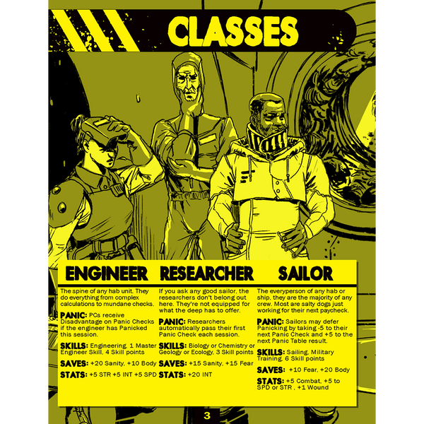 Dive Bundle (compatible with Mothership Sci-Fi Horror RPG)