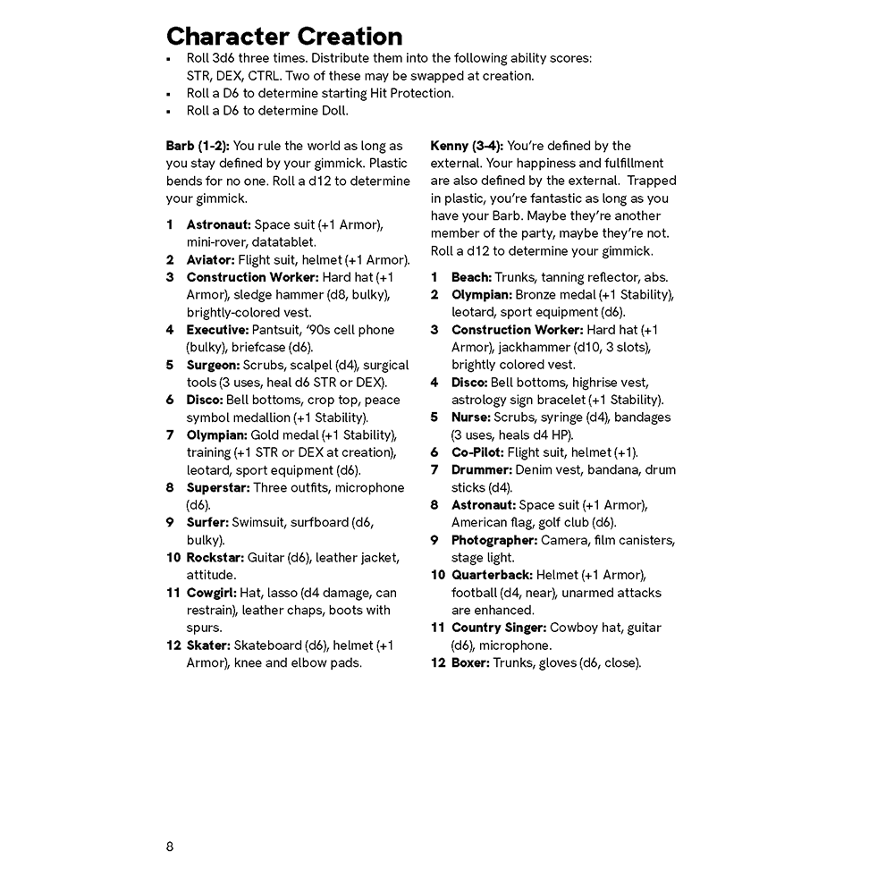 Playthings (for Liminal Horror RPG)