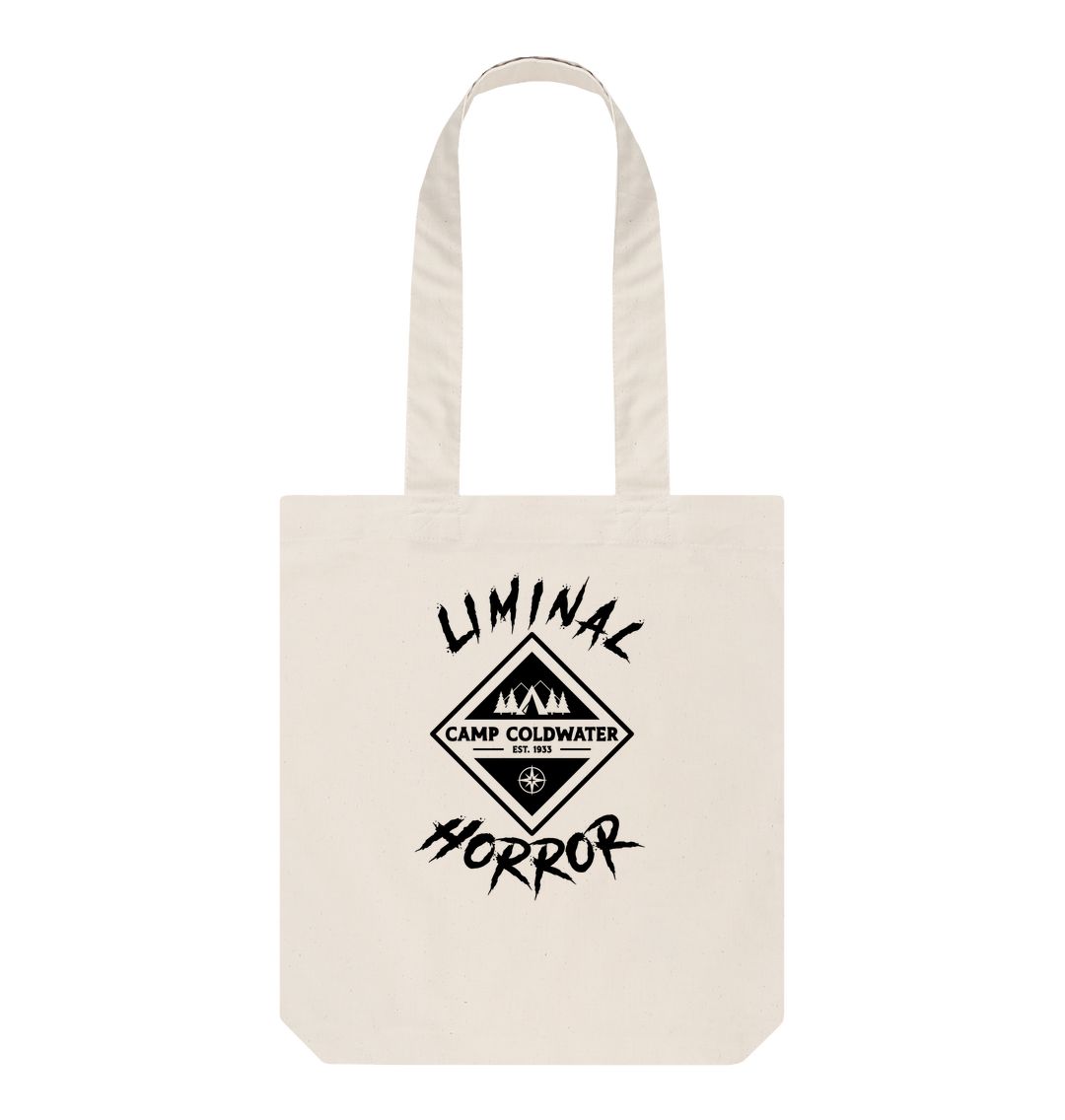 Natural Camp Coldwater Black Logo on Natural Colored Tote Bag