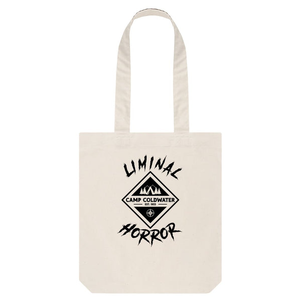 Natural Camp Coldwater Black Logo on Natural Colored Tote Bag