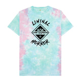 Pastel Tie Dye Camp Coldwater Black Logo on Pastel Tie-Dye Shirt