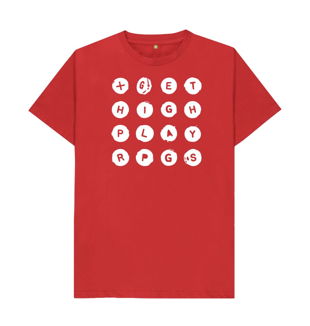 Red Get High Play RPGs Logo Shirt