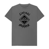 Slate Grey Camp Coldwater Black Logo on Solid Colored Shirt