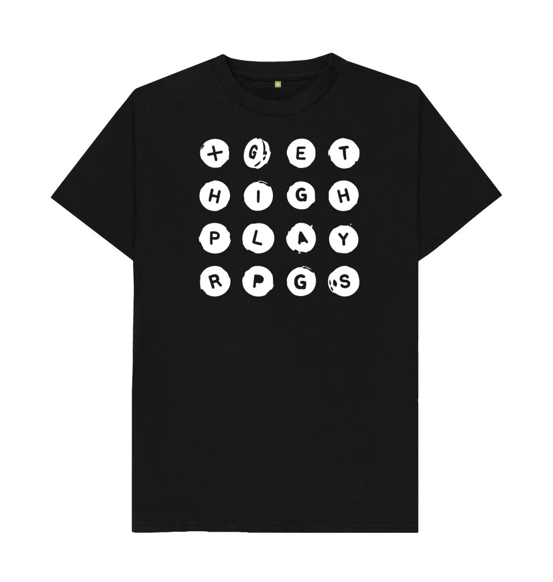 Black Get High Play RPGs Logo Shirt