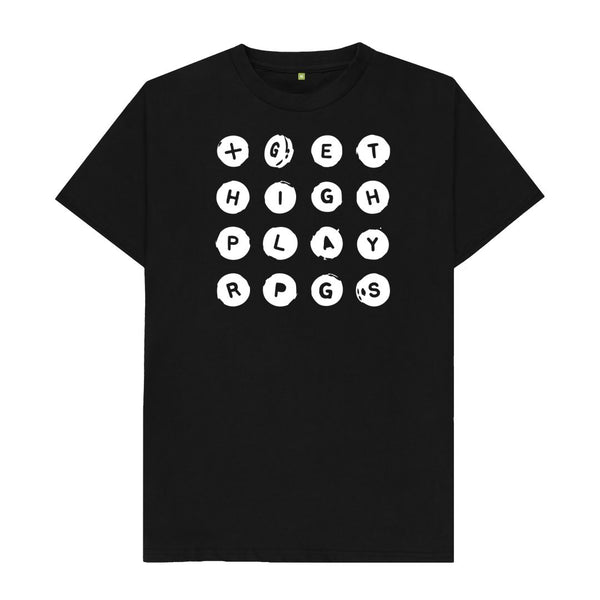 Black Get High Play RPGs Logo Shirt
