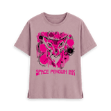 Mauve Printed T-shirt Front