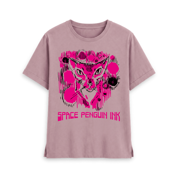 Mauve Printed T-shirt Front