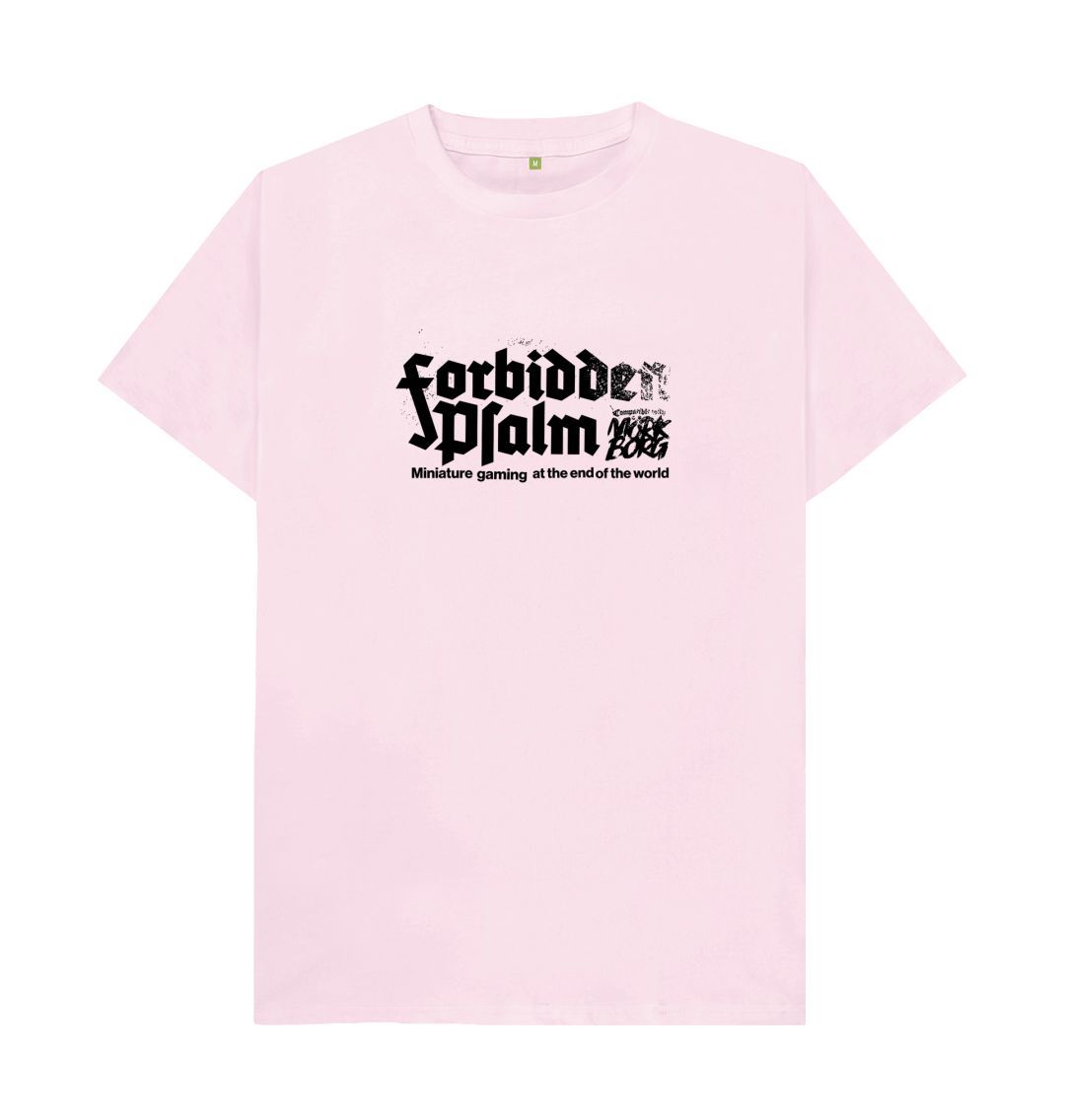 Pink Forbidden Psalm Logo Standard Fit Shirt on Light Colors