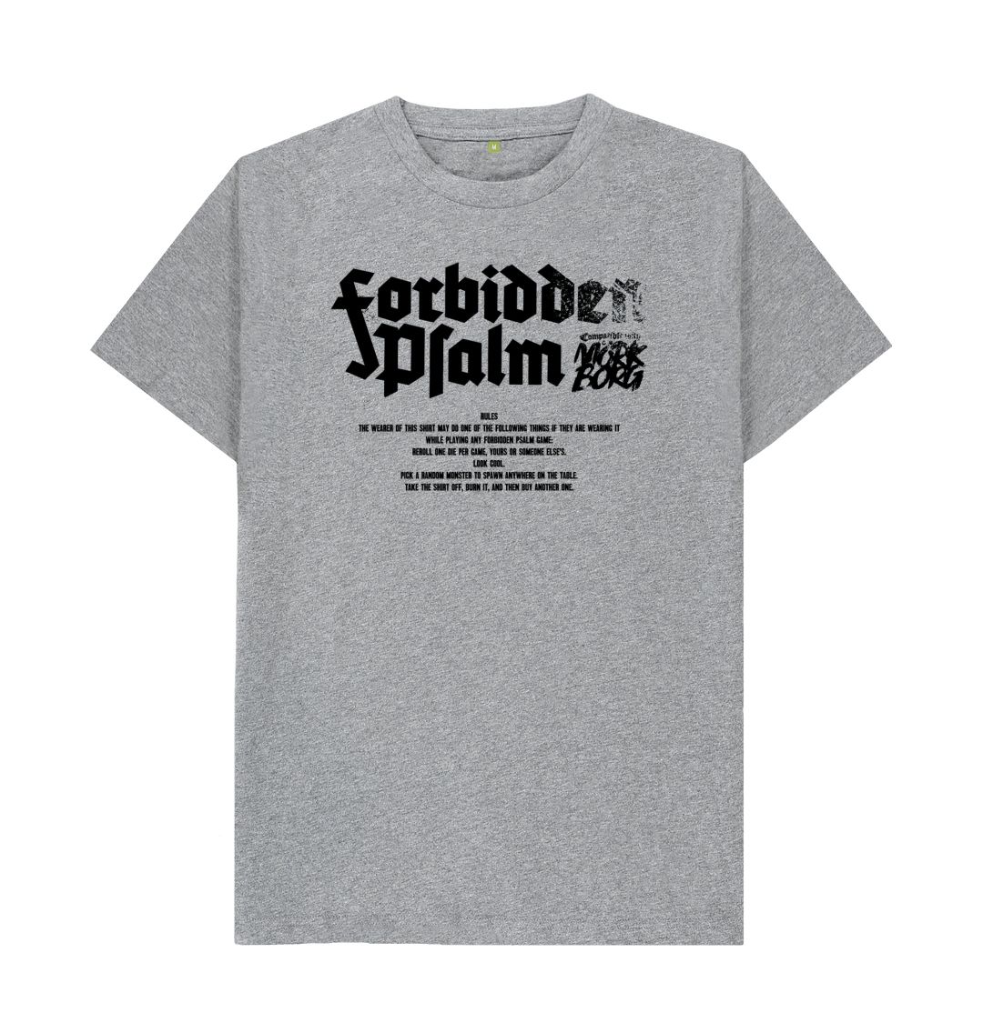 Athletic Grey Forbidden Psalm Pay to Win Standard Cut Shirt on Light Colors
