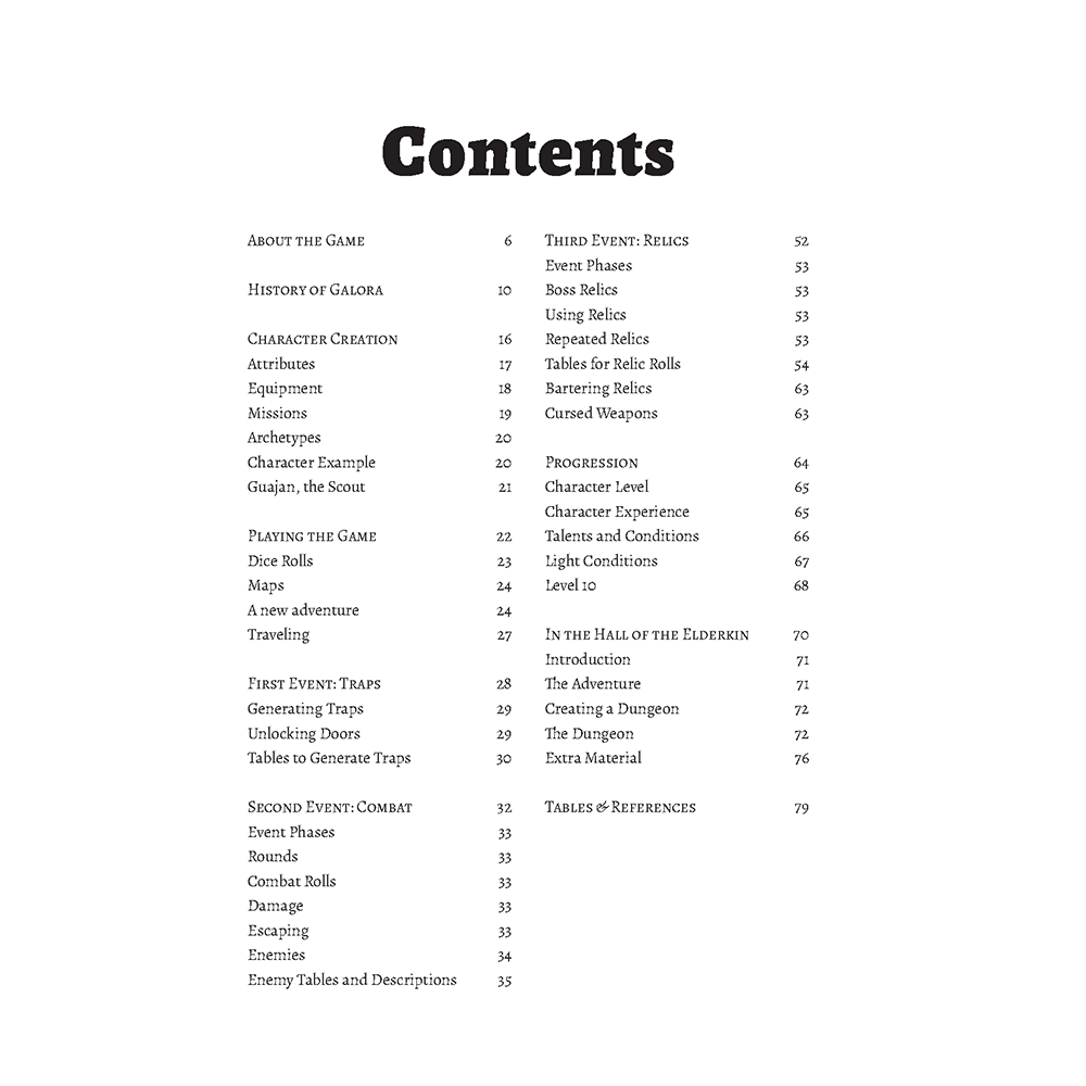 Dungeons of Galora (Solo RPG)