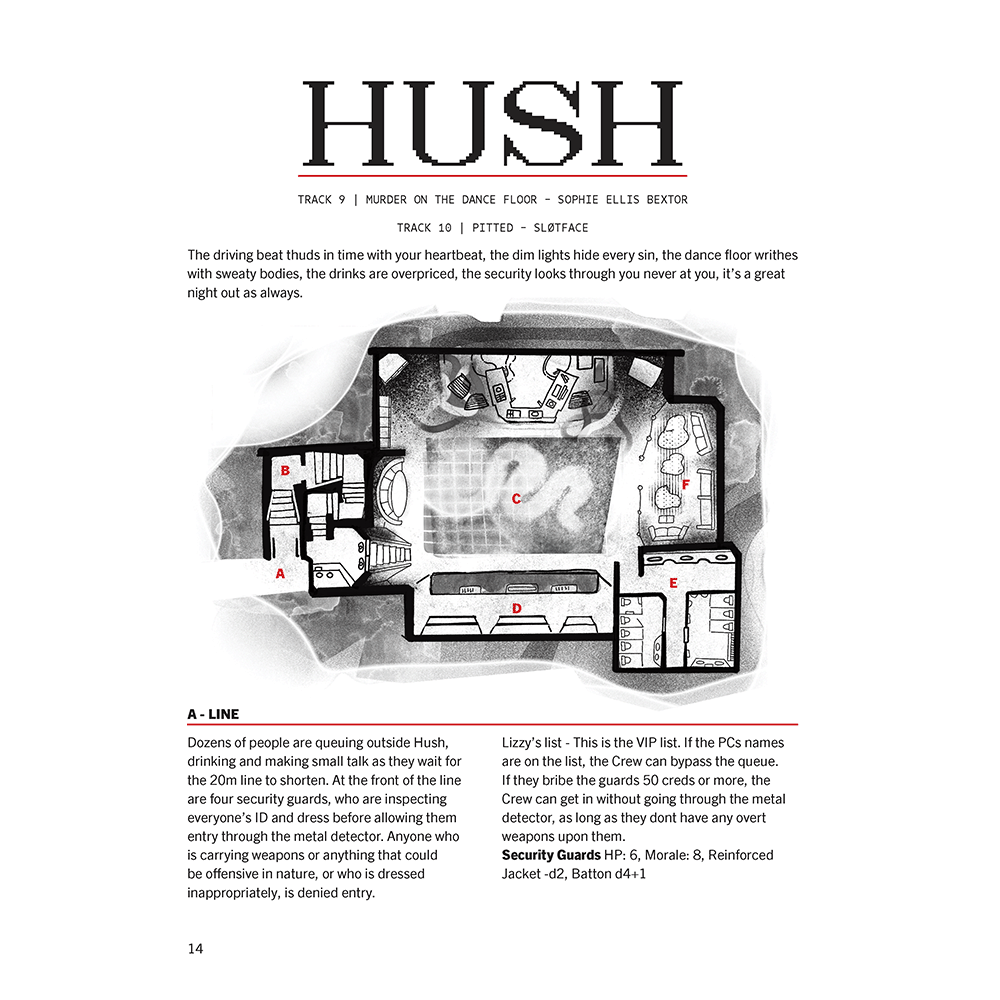 Hang the DJ (compatible with CY_BORG and MÖRK BORG RPG)