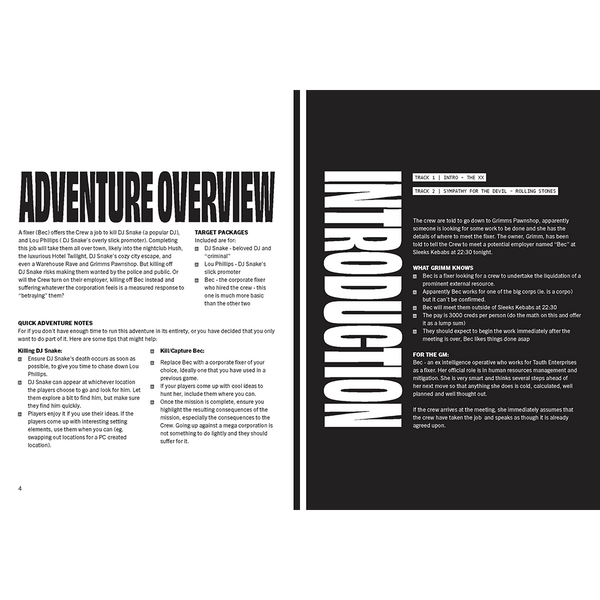 Hang the DJ (compatible with CY_BORG and MÖRK BORG RPG)