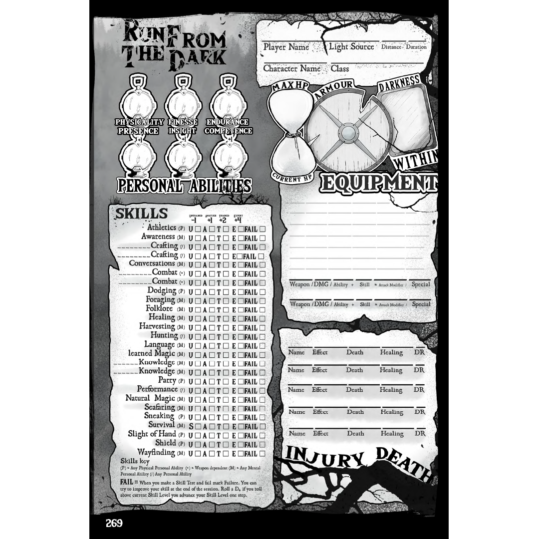 Run From The Dark (compatible with Forbidden Psalm and MÖRK BORG RPG)