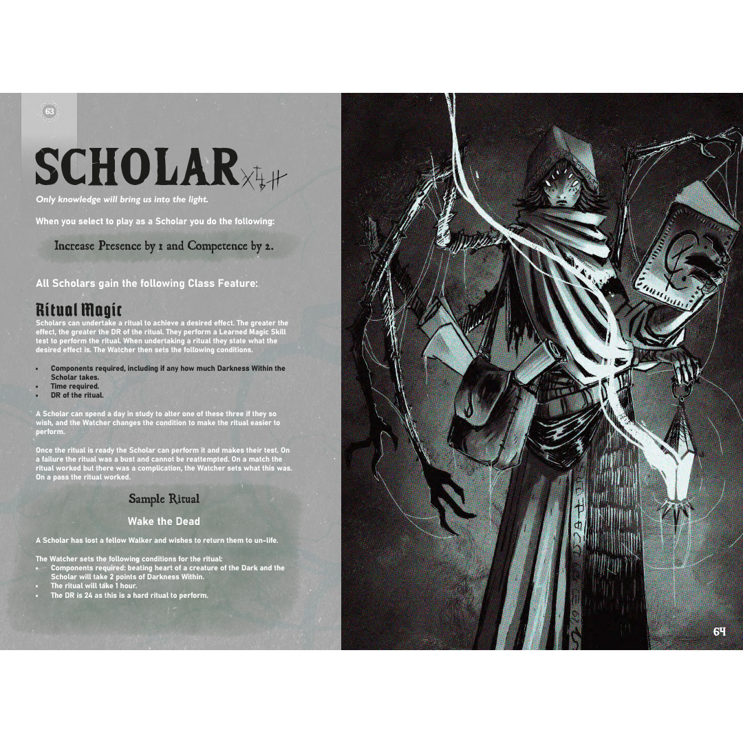 Run From The Dark (compatible with Forbidden Psalm and MÖRK BORG RPG)