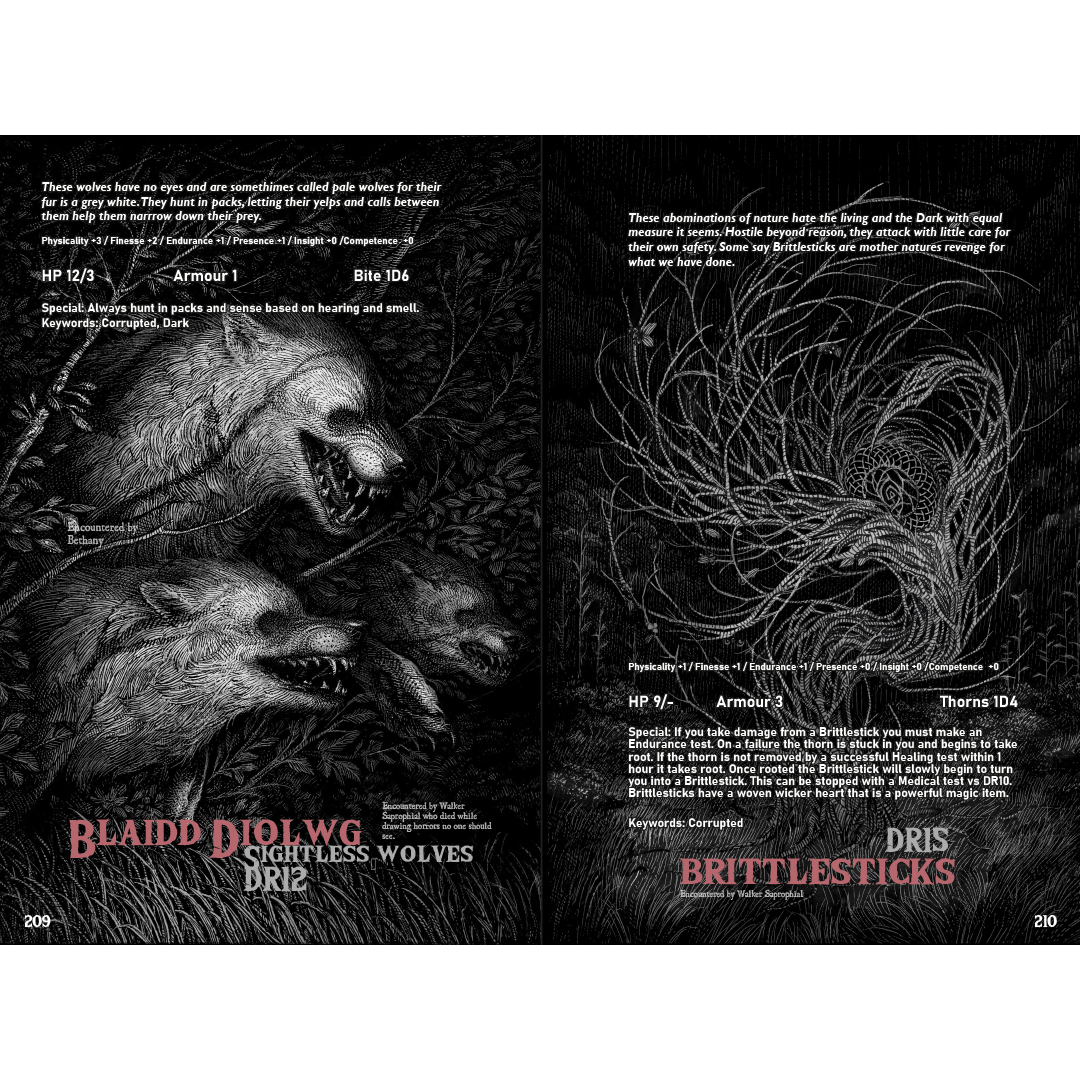 Run From The Dark (compatible with Forbidden Psalm and MÖRK BORG RPG)