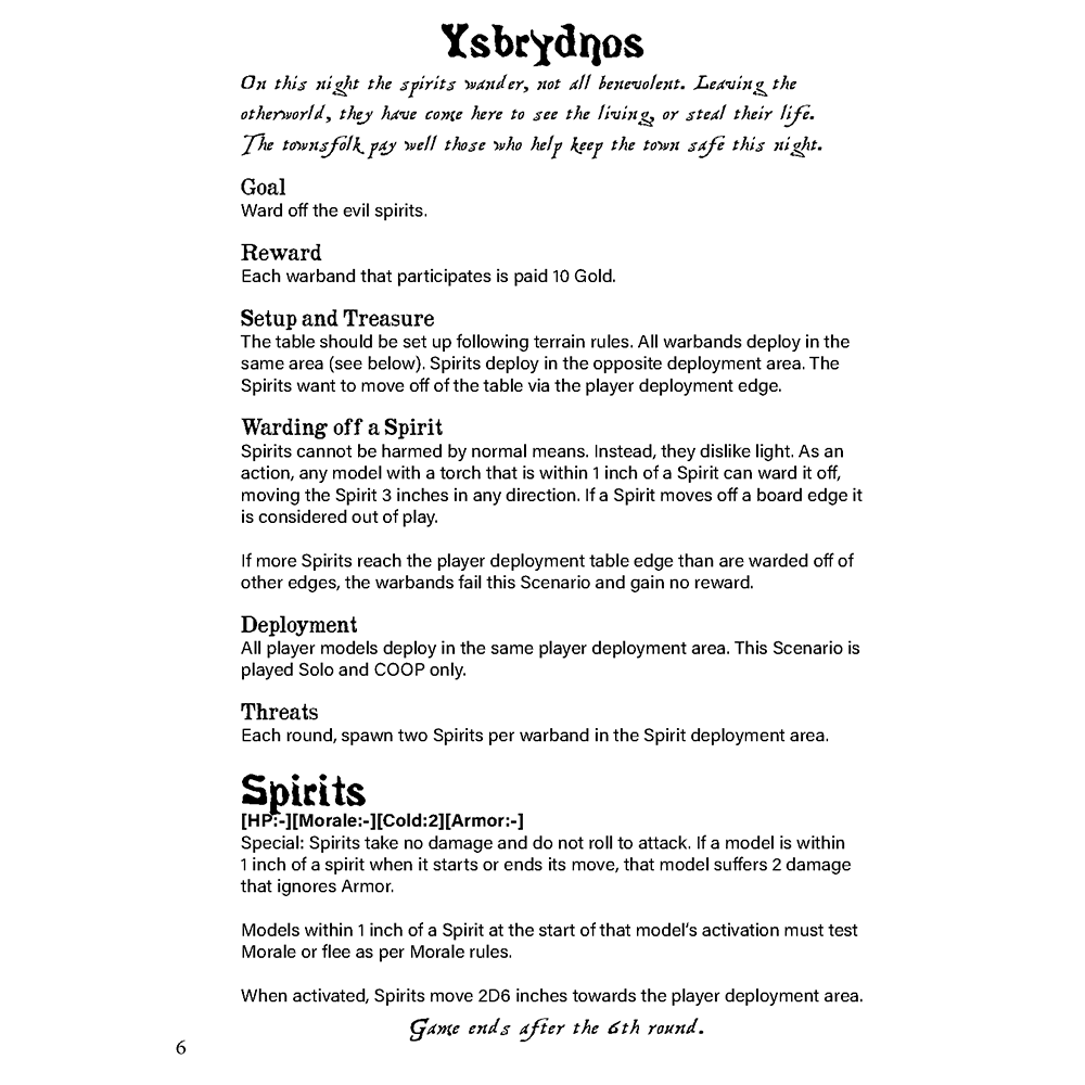 Ysbrydnos Spirit Night (Forbidden Psalm Monthly #5, compatible with MÖRK BORG RPG)