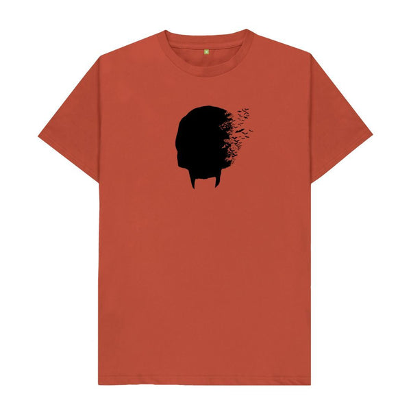 Rust Dread Nights Skull Relaxed Fit Shirt on Light Colors