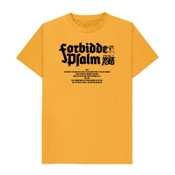 Mustard Forbidden Psalm Pay to Win Standard Cut Shirt on Light Colors