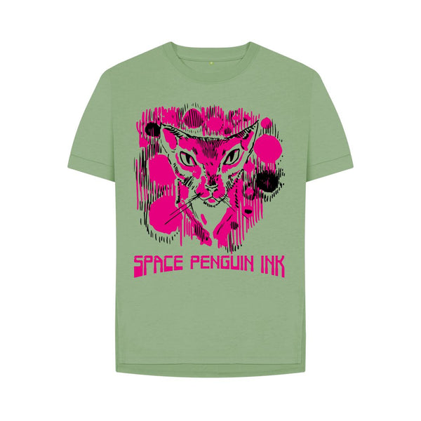 Sage Itty Bitty Magenta Womens Shirt