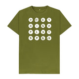 Moss Green Get High Play RPGs Logo Shirt