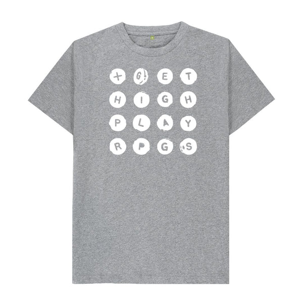 Athletic Grey Get High Play RPGs Logo Shirt