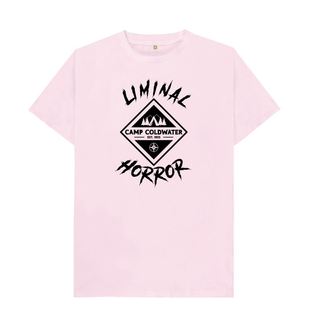 Pink Camp Coldwater Black Logo on Solid Colored Shirt