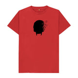 Red Dread Nights Skull Relaxed Fit Shirt on Light Colors